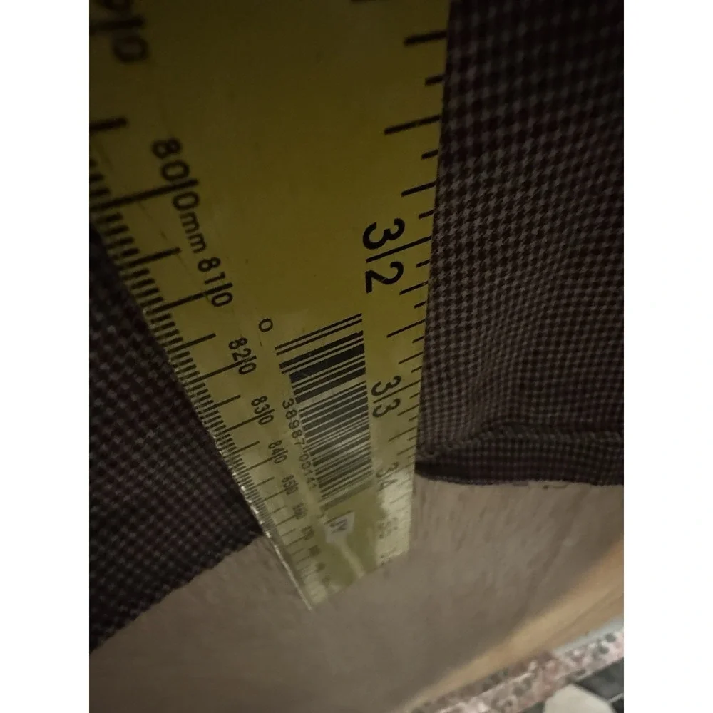 Polo Ralph Lauren 3XB Gingham Micro Check Long Sleeve Brown Button Down (C)